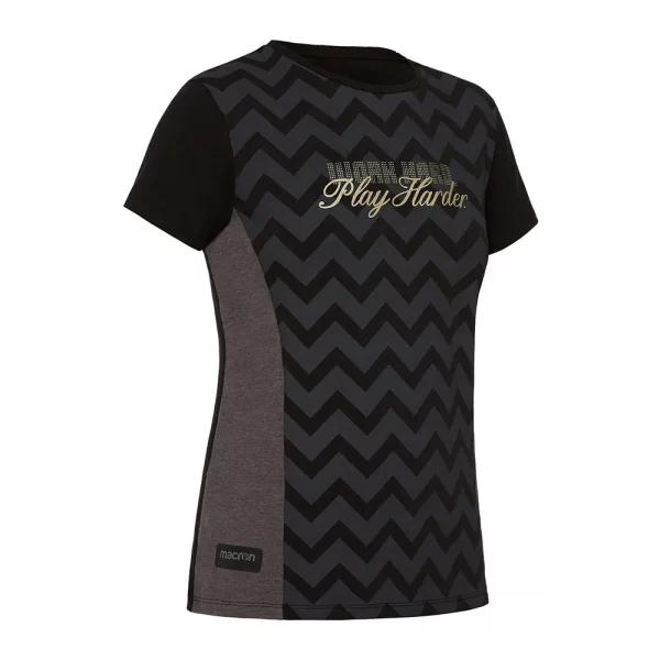 ZAGREB WOMAN T-SHIRT STRECH MACRON | BLACK/GREY | 58083725